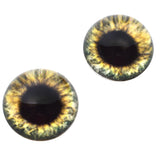 High Domed Olive Green Human Glass Eyes