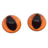 High Domed Orange Fox Glass Eyes
