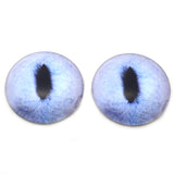 Pale Blue Realistic Cat Animal Glass Eyes
