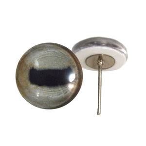 Pale Goat Glass Eyes on Wire Pin Posts