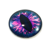 Pink and Blue Fantasy Dragon Glass Eye