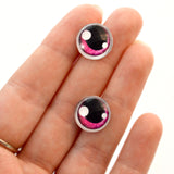 Pink Anime Glass Doll Eyes with Shines