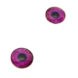 Magenta Pink Galaxy Glass Eyes