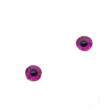 Miniature Magenta Pink Galaxy Glass Eyes