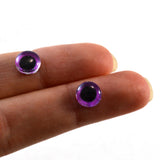 8mm Purple and Blue Celtic Weave Glass Eyes