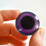 30mm Purple and Blue Celtic Weave Glass Eye