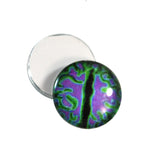 Swirling Green and Purple Dragon Glass Eyes