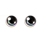Purple and Teal Anime Glass Doll Eyes with Shines