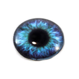 Purple and Teal Clockface Steampunk Glass Eye