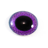 Purple and Blue Celtic Weave Glass Eye