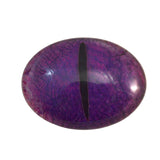 Purple Oval Dragon Glass Eyes