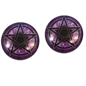 Purple Pentagram Witch Eyes