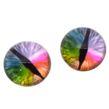 High Domed Rainbow Dragon Glass Eyes