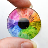 Rainbow Human Fantasy Glass Eyes