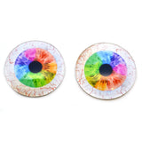 rainbow glass eyes
