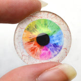 Rainbow Human Glass Eyes with Whites for Taxidermy