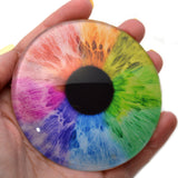 3in Large 78mm Rainbow Human Glass Eyes