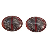 Red and Black Oval Dragon Glass Eyes