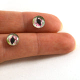 8mm Red and Green Dragon or Cat Glass Eyes