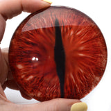 Large 78mm Red Dragon Glass Eyes