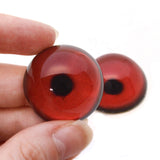 High Domed Red Loon Bird Glass Eyes
