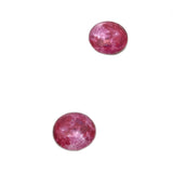 Red Moon Glass Cabochons