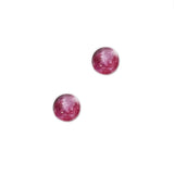 6mm Red Moon Glass Cabochons