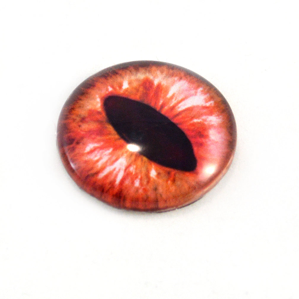 50mm Red Dragon Glass Eyes - Large 2 Inch Fantasy Eyes – Handmade Glass Eyes