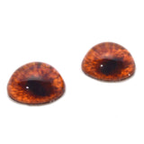 High Domed Redtail Fox Glass Eyes