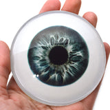 Sage Green and Blue Human Glass Eyes with White Scleras