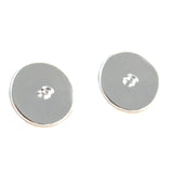 Sew On Buttons Sparkling Dark Gray Glass Eyes