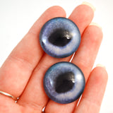 Dark Blue Siamese Cat Glass Eyes