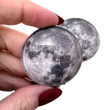 Silver Moon Glass Cabochons