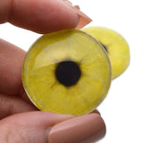 Lemon Slice Yellow Glass Eyes