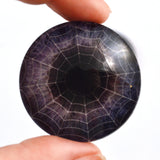 Spiderweb Dark Purple Halloween Decor Glass Eyes
