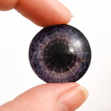 Spiderweb Dark Purple Halloween Decor Glass Eye