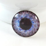 Steampunk Gear Glass Eye in Light Blue and Purple