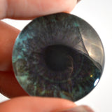 Teal Lace Mandalas Animated Glass Eyes