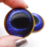 Blue Toucan Bird Glass Eyes