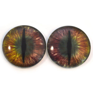 Two-Toned Holographic Color Changing Dragon Glass Eyes