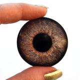 Vintage brown steampunk glass eye