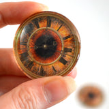 Vintage Clock Animated Glass Eyes