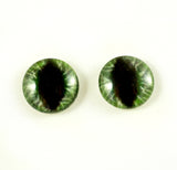 Wide Green Dragon Glass Eyes