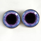 Sew On Buttons Wide Light Purple Fantasy Glass Eyes
