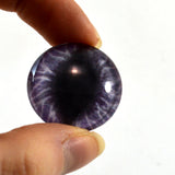 Wide Purple Dragon Glass Eye