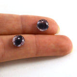 8mm Wide Red Dragon Glass Eyes