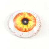 Orange and Yellow Human Glass Eye with Whites