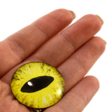 Yellow Dragon or Cat Glass Eyes