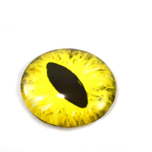 Yellow Dragon or Cat Glass Eye