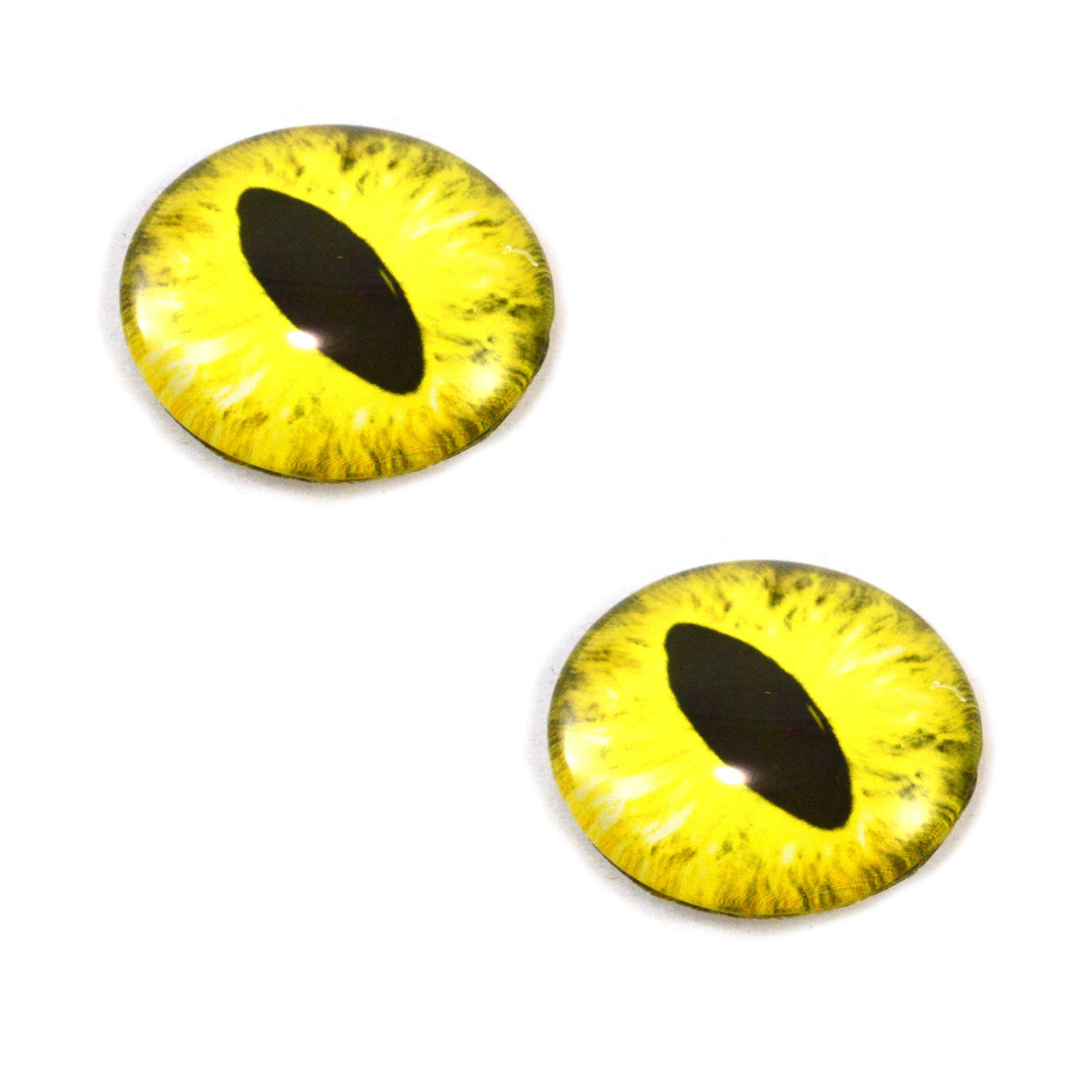 Yellow Dragon Glass Eyes with Monarch Butterflies – Handmade Glass